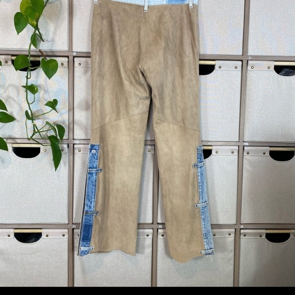Patty shelabarger suede & denim pants VINTAGE - Picture 5 of 15